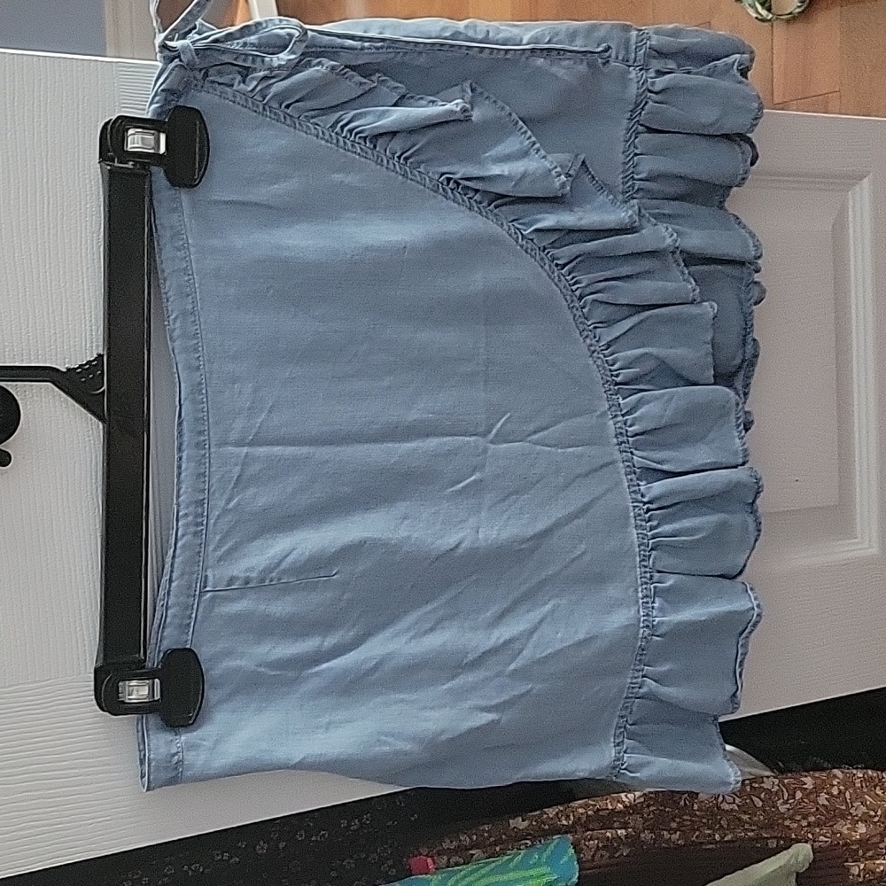 Asos Denim Wrap Skirt